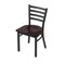 Holland Bar Stool Co 400 Jackie 18" Chair with Pewter Finish and Dark Cherry Maple Seat 40018PWDCMpl - alternate 1